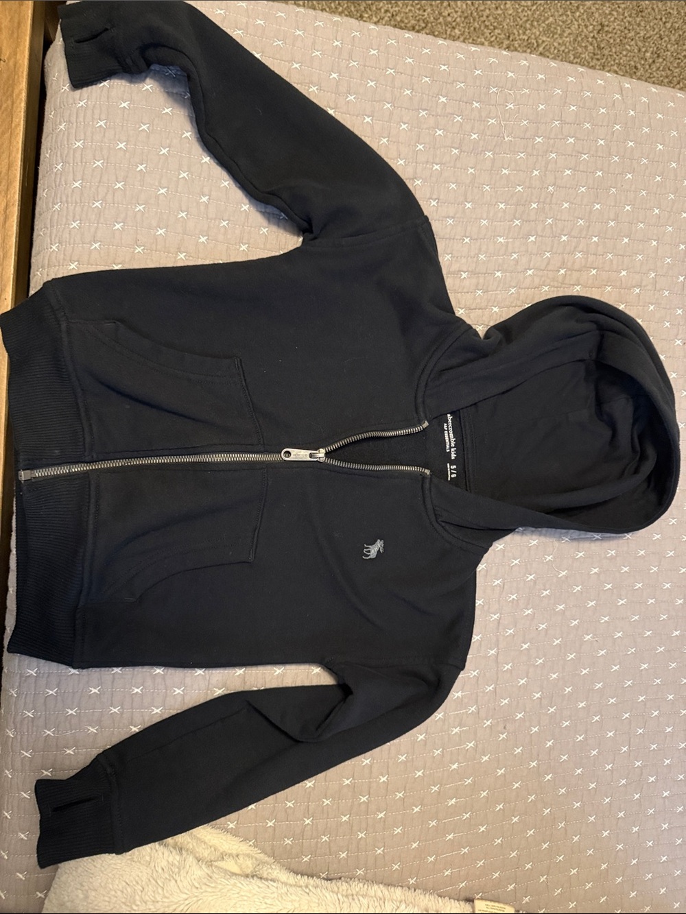 Abercrombie kids zip up hooded jacket